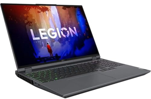 Lenovo Legion 5 Pro Ordinateur portable de jeu QHD 16 po 165 Hz AMD Ryzen 7-6800H 16 Go de RAM 1 To SSD RTX 3070 Ti 8 Go GDDR6 Gris tempête