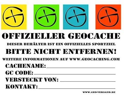 geo-versand 30 x Dosenaufkleber DEUTSCH !!- A8 durchsichtig