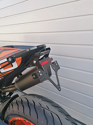 Kennzeichenhalter GroFaTec EVO Set für KTM 790 Duke / 890 Duke R Kennzeichenträger Nummernschild Träger Halter kurzes Heck Heckumbau 790duke890