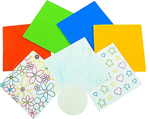 Craftplay Rubbing & Embossing Plates | Pack of 4 Plates | 8 Designs