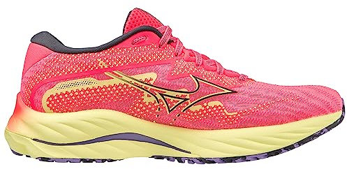 Mizuno Wave Rider 27, Esecuzione Donna, H Vpink Oblue Luminoso, 38.5 EU