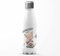 Mikalino Kinder Edelstahl Trinkflasche Schulkind 2023 Fuchs zockt mit Namen Einschulung Geschenk Schulanfänger Thermosflasche Mädchen Junge, Farbe:weissweiss, Grösse:500ml