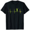 Heartbeat EKG Pulse Tennis-Liebhaber Schläger Sport Tennis T-Shirt