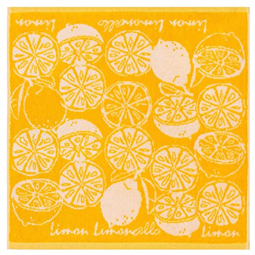 Kracht Küchen Textilien Limoncello Frottier Küchentuch 50x50 cm gelb 3er Pack