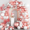 Rose Gold Balloon Arch Kit,Rose Gold Balloon Garland Latex Confetti Metallic Balloons for Women's Birthday Decorations Wedding Baby Shower Engagement Party Supplies