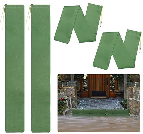 Sandsäcke für Überschwemmungen, verdicktes Segeltuch, Hochwasserschutz, Sandsack mit Gummiband, wiederverwendbar, für Überschwemmung, Regen, Windschutz, Sandsack für Tür, Fenster, Hochwasserschutz, 4