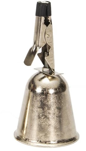 ulafbwur Wiederverwendbare Angelglocke, solider lauter Ton, 2 Größen, Angelalarm, rostfrei, Eisen-Clip-Glocke für Outdoor-Angeln, Alarmglocke, verschleißfest