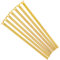 Evoges M3.5 x 75mm Long Flat Countersunk Slotted Head Electrical Machine Screws, Mild Steel, Brass, Pack of 10
