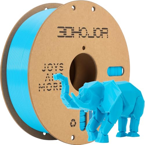 3DHoJor PLA+ PLA Plus Filament 1.75mm 1kg(2.2lbs) for 3D Printers,Light Blue