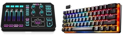TC Helicon GoXLR Revolutionary Online Broadcaster Platform with 4-Channel Mixer, Motorized Faders & SteelSeries Apex Pro Mini HyperMagnetic Gaming Keyboard – World’s Fastest Keyboard