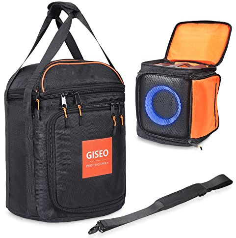 LICHIFIT Sac de Rangement étui de Voyage Portable Sac à bandoulière Sac fourre-Tout de Transport pour JBL PartyBox Encore Essential Haut-Parleur Multifonctionnel Housse de Protection Coque Peau Manch