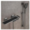Kleines Duschset mit digitaler Anzeige for den Haushalt, Gunmetal Grey Split Einfache Dusche ohne Kopfbrause Badezimmer zu Hause(Color:D)