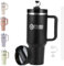 Mato London 40oz Tumbler with Straw & Handle – Stanley Cup Style Double-Wall Stainless Steel | Leakproof, BPA-Free | Insulated Travel Mug for Hot & Cold Drinks | Reusable Lid & Accessories Included