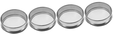 STOBOK 4pezzi Setaccio per Inossidabile Sieve per Filtrare Smalti e Strumento Versatile per Ceramisti e