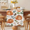 Tischläufer Modern Tischband Herbst Kürbis Orange Tischläufer Abwaschbar Tischläufer Blatt Jute Tischläufer 33 * 183cm Tischdeko Herbst Tischdecke Party Dekoration für Halloween Hochzeit