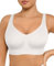FeelinGirl Womens Wireless Bras Built-in Foam Cups Bralettes No Underwire Full Coverage T-Shirt Bra Plus Size Sports Bras Everyday Seamless Bra White 4XL