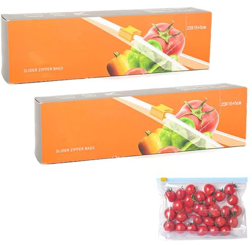 30 Pcs 23 * 15cm Zip Lock Bags,Freezer Bags Suitable for Storing Snacks Fruits Wide Base Soups and Food Suitable for Refrigerator Storage