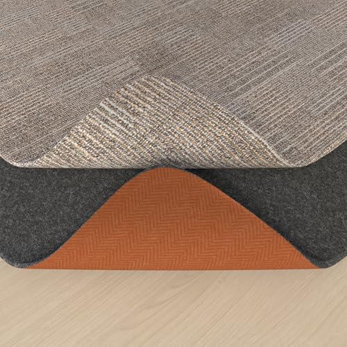 sous-Tapis Antidérapant, 80x130cm Tapis Antidérapant Découpable Universel, Matériaux De Support en Feutre Et Caoutchouc, S'applique à Pinces à Tapis pour Planchers De Bois Franc