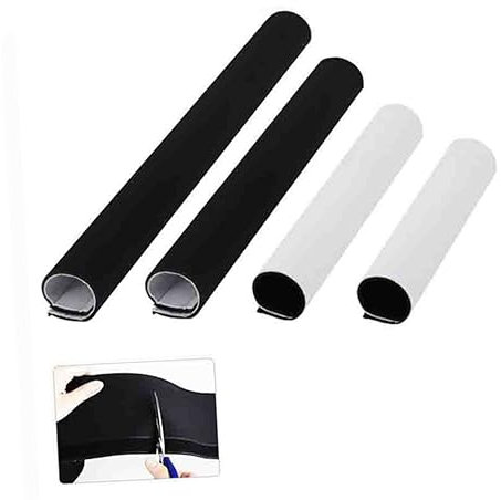 SEWACC Cable Organizer Set 2 Pcs Cable Management Sleeves Wire Organiser for Tv Pc Home Theater 1m x 13cm