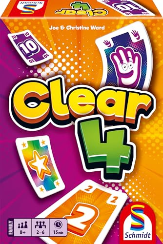 Schmidt 49473 Clear 4 Kartenspiel, ab 8 Jahren | Klein und Fein Serie