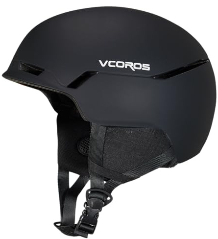 VCOROS Skihelm Skihelme für Damen und Herren mit Abnehmbare Ohrpolster Atmungsaktiver Stoßdämpfung UV Verstellbarer Snowboard Helm für Skifahren