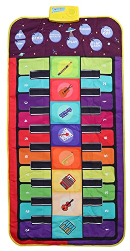 Kinder Große Musical Piano Matte Doppel -Keyboard in Liedern Musikinstrumente Bildungsspielzeug für Kinder im Alter von 3+
