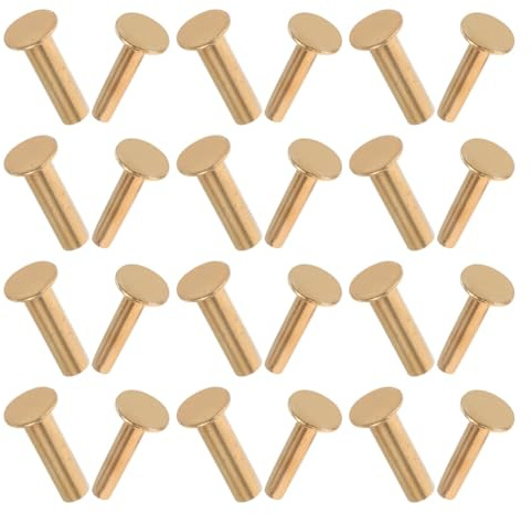 Baluue Rivets Pour Manche De Couteau 14 Paires 1.60 Mm Accessoires Cuisine Pratique De Poignée Pour Réparation Et Fabrication De Couteaux De Chef En Cuivre