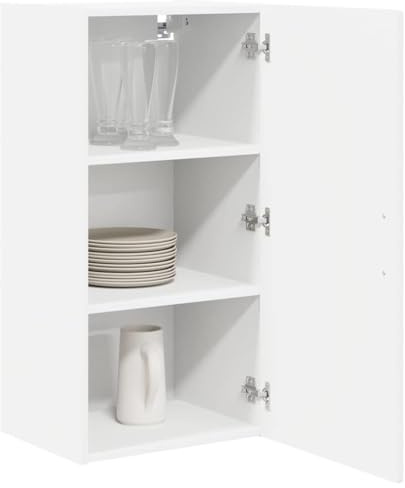 vidaXL Wandschrank Porto Weiß 40 x 31 x 80 cm Holzwerkstoff