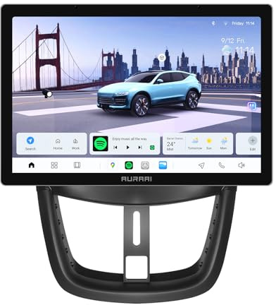 CheDux Android 13 - Radio de coche para Peugeot 207 207CC (2006-2015), 8 núcleos 8+256 GB, sistema de información de entretenimiento al coche, 13,1 pulgadas, 2 K, HD, pantalla táctil inalámbrica