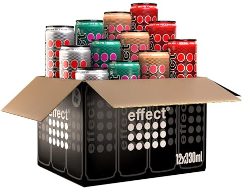 effect Vodka Energy Mix Set 10% Vol. - 4 Sorten mit 9 MILE Vodka, 12x0,33l
