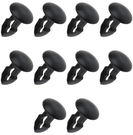 LT Easiyl Lot de 10 bouchons de cadre Nutset pour bouteille d'eau de vélo 8 x 12 mm clips en plastique noir