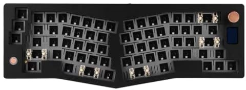 YAJBHnzpt ABM066 Barebone-Kit, Alice-Layout, über programmierbare Hot-Swap-fähige 2,4-GHz-Typ-C-Konnektivität für Win (Black.)
