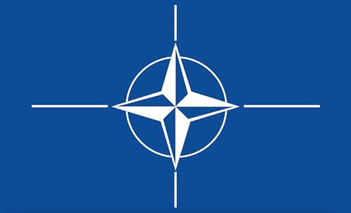 Bandiera Nato – Bandiera delle Nazioni Unite dell'Atlantico Ultra Bandiera / 250 x 150 cm