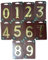 Quality Solid Brass House Door Number Numbers '2' Sign Plaque with Screws