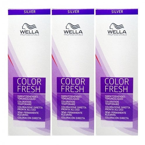 Wella Color Fresh Silver 10/81 hell-lichtblond perl-asch 3 x 75 ml Tönungsliquid Gel-Tönung CF