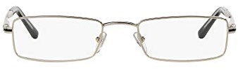 Sferoflex Mens SF2269 Rectangular Prescription Eyewear Frames, Gunmetal/Demo Lens, 54 mm
