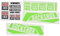 Ecoshirt 8K-JEF3-DB93 Aufkleber Sticker Fork Rock Shox Pike Am46 Aufkleber Decals Autocollants Adesivi Forcela Gabel Fourne, Grün