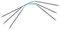 HiyaHiya Flyers Doppelspitze flexible Stricknadeln (US 2,5, 3 mm