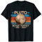 Retro Funny Nerdy Science & Study Designs Vintage Never Forget Pluto - Lustiges Retro Astronomie Space Kurzarm T-Shirt, S