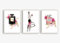 Din A4 Kunstdruck 3er-Set - ungerahmt - Shopping Girl Model Mode Fashion Parfum Flakons Luxus Beauty Druck Poster Bild #2