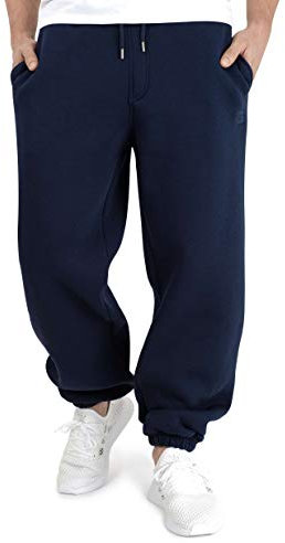 BACKSPIN Sportswear Jogginghose Herren & Damen Marine Blau I Warme Unisex Jogging-Hose weit geschnitten mit 70% Baumwolle I Sweatpants kuschelig Freizeithose