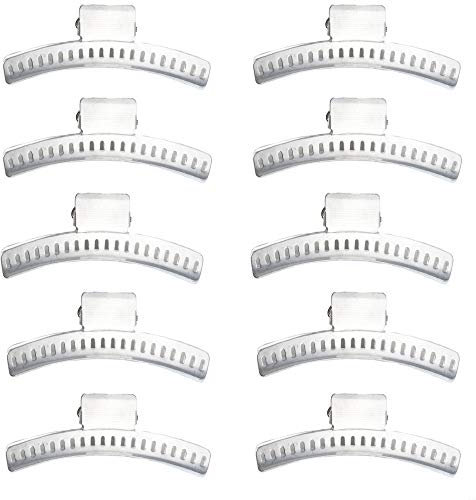 Haarspangen, 10 Stück, Aluminium, 3,5 cm, Schmetterlingsform, für Finger- und Marcel-Wellen-Frisuren