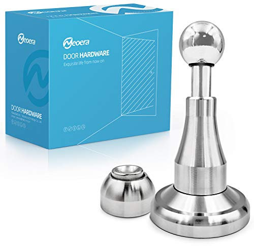 Neoera Magnetic Door Stopper, Door Stops & Hold Door Open, Premium Hydraulic Shock Absorber Soft Catch Technology, 304 Stainless Steel Made, Anti-Rust, for Various Door Types, Wall Mount 1pack