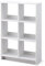 Iris Ohyama, Offenes Aufbewahrungsmöbel, Bibliothek, Regal mit 6 Fächern, Trennwand, horizontal & vertikal, Büro, Schlafzimmer, Wohnzimmer - Wood Open Shelf WOS-6 - Eiche weiß