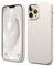elago Liquid Silicone Case Compatible with iPhone 13 Pro Max Case (6.7), Premium Silicone, Full Body Protection - 3 Layer Shockproof Phone Cover, Anti-Scratch Soft Microfiber Lining (Stone)