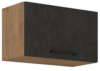 Vigo Kurzhängeschrank 60 cm Eiche Lancelot Matera Grau Küchenzeile Küchenblock