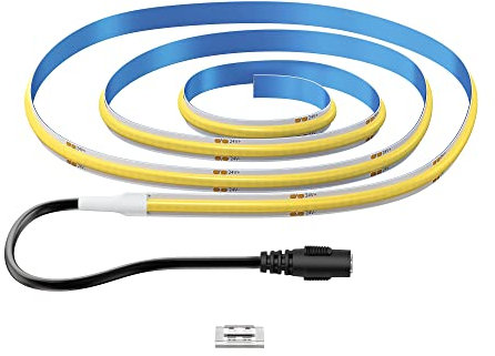 ledscom.de Regleta de LEDs COB JOR, 100cm, plana, 11,5W, 1209lm, blanca