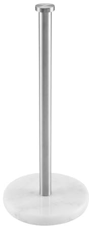 KES Kitchen Roll Holder with Marble Base, Free Standing Paper Towel Holder for Countertop SUS304 Stainless Steel Brushed Finish, KPH100S14B-2
