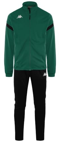 Kappa Dalcito Tuta da ginnastica, Verde / Nero, 6 anni Unisex - Bambini e ragazzi