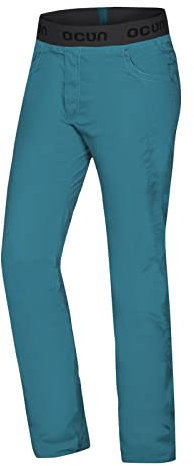 Ocun M Mania Eco Pants Blau - Elastische ultraleichte Herren Kletterhose, Größe L - Farbe Turquoise Deep Lagoon